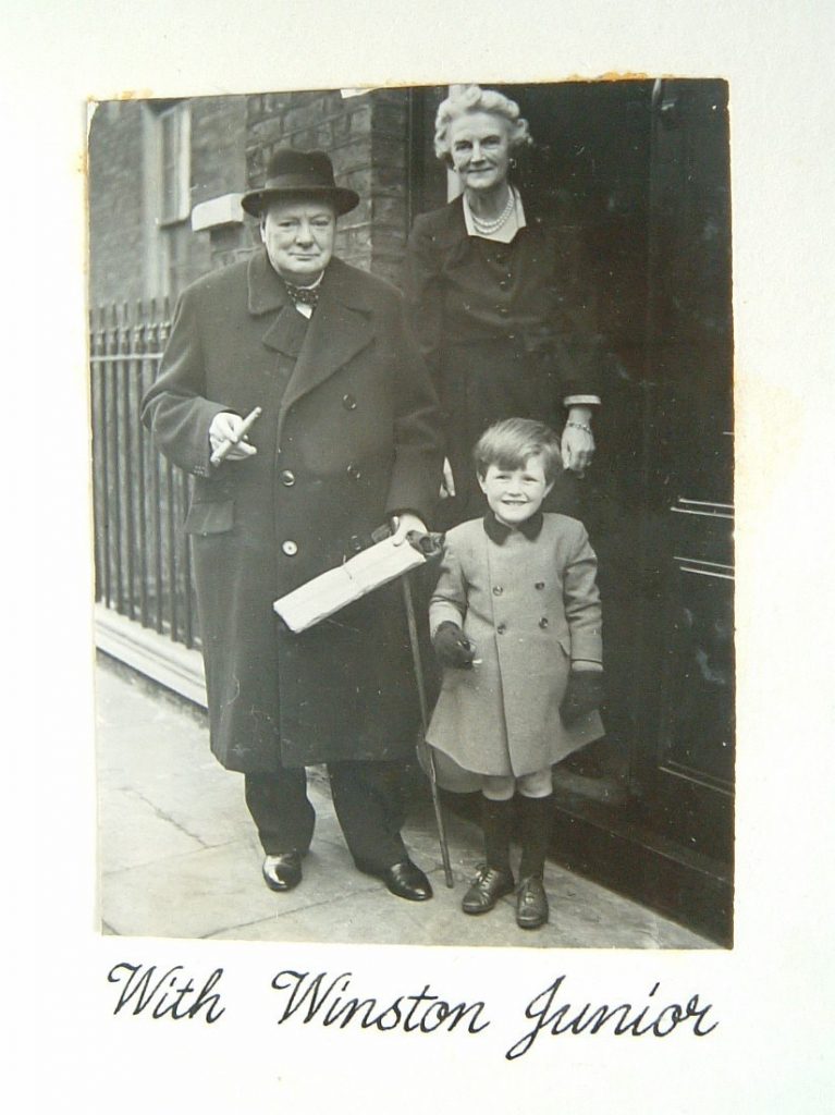 The Churchills with their grandson