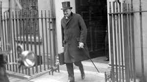 Chancellor of the Exchequer Winston Churchill