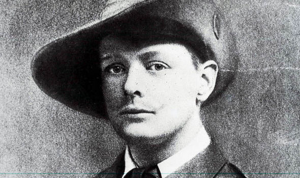 Winston Churchill as a young soldier