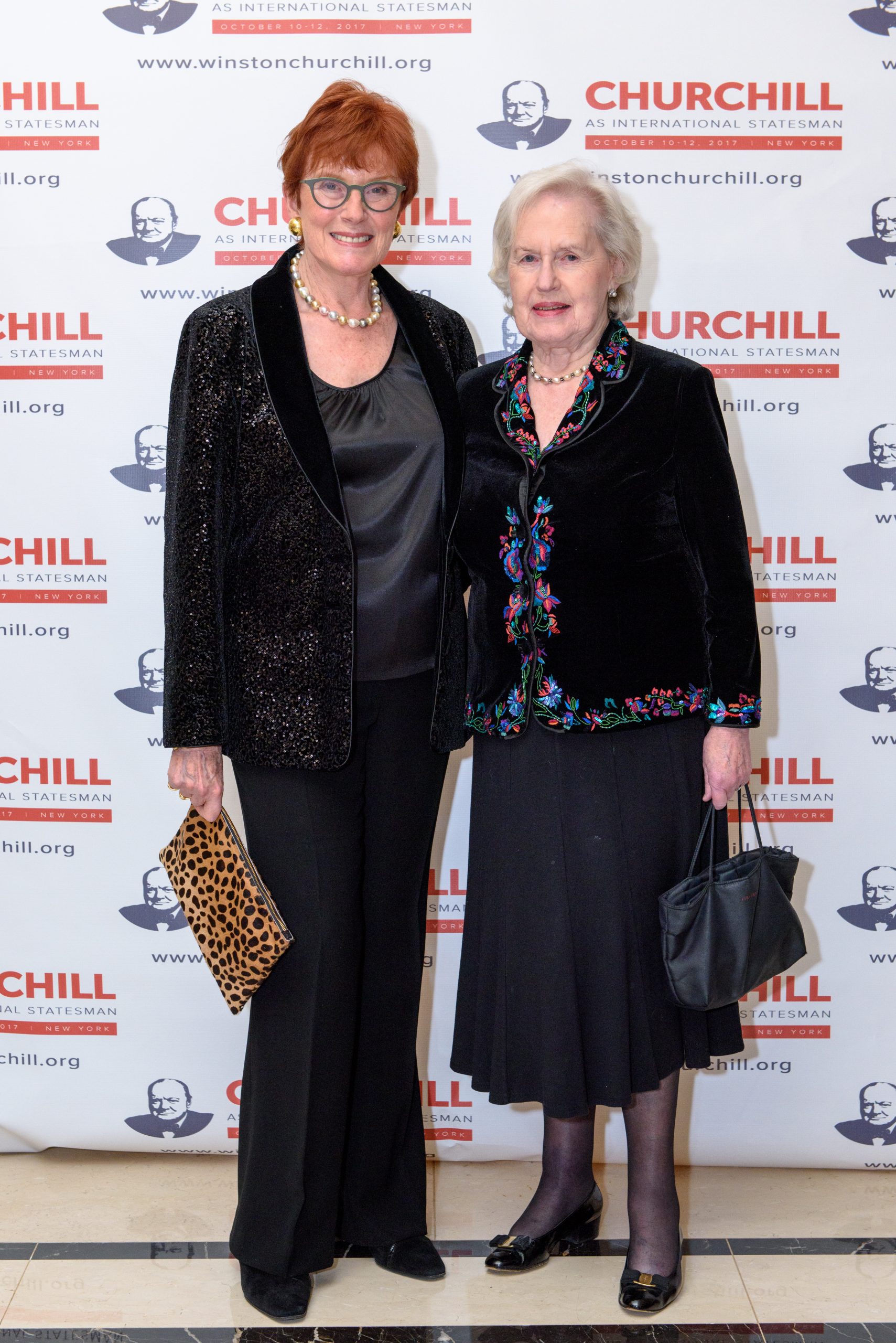 Celia Sandys and Lady (Jane) Williams of Elvel at the 34th International Churchill Conference in New York