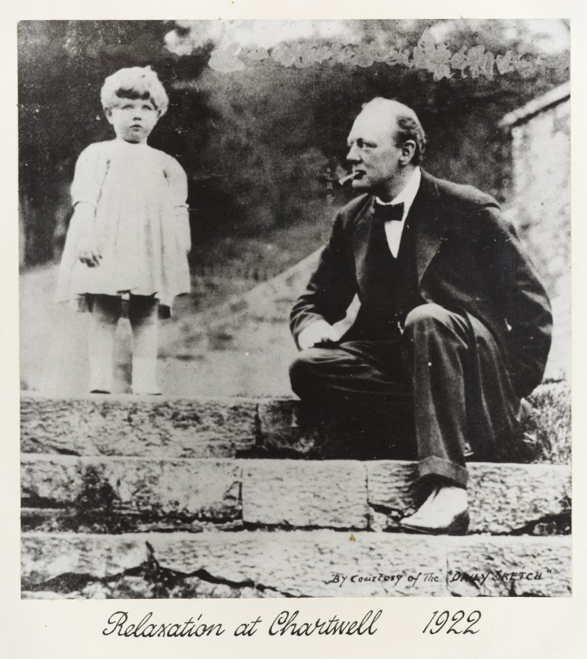 Churchill with his daughter Mary at Chartwell - International Churchill ...