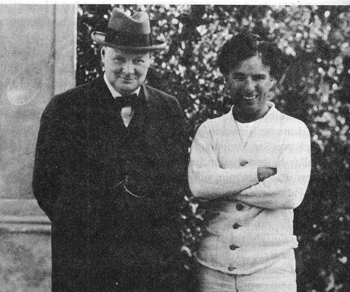 Churchill and Charlie Chaplin