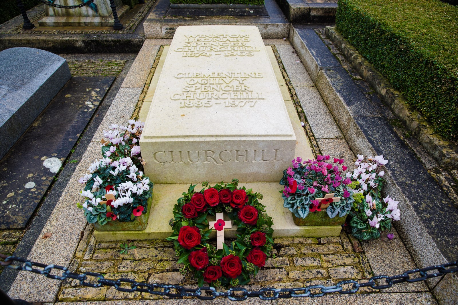 Churchill's grave at Bladon - International Churchill Society