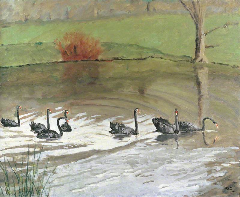 Black Swans at Chartwell, 1948 #384