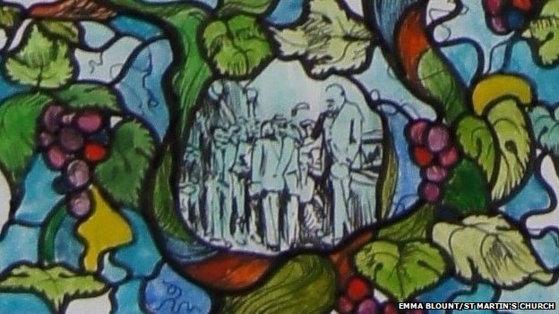 Churchill_Stained_Glass_detail