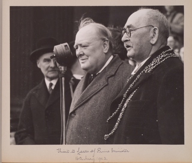 Winston Churchill Visits Leeds in May 1942