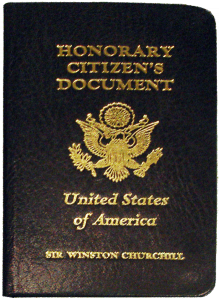 Winston Churchill US Passport