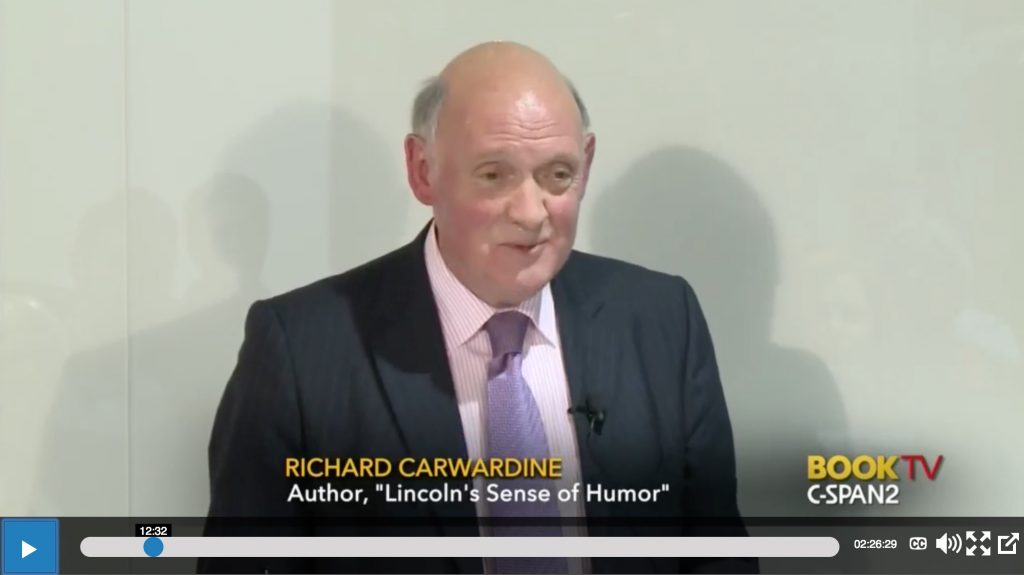 Richard Carwardine Discusses Lincoln s Sense Video C SPAN org