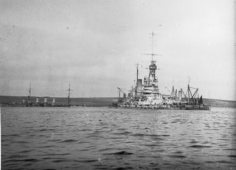SMS Baden being salvaged in Scapa Flow
