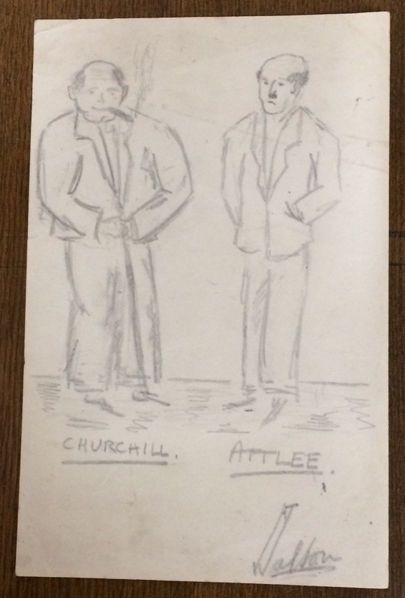 WSC Attlee sketch