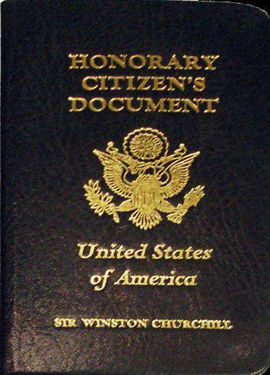 Churchill's US Passport
