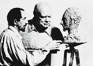 Nemon and Churchill Bust