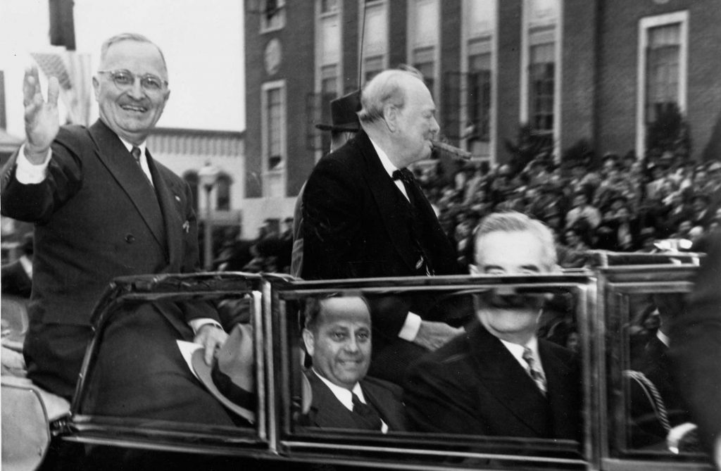 Truman and Churchill in Fulton, Missouri