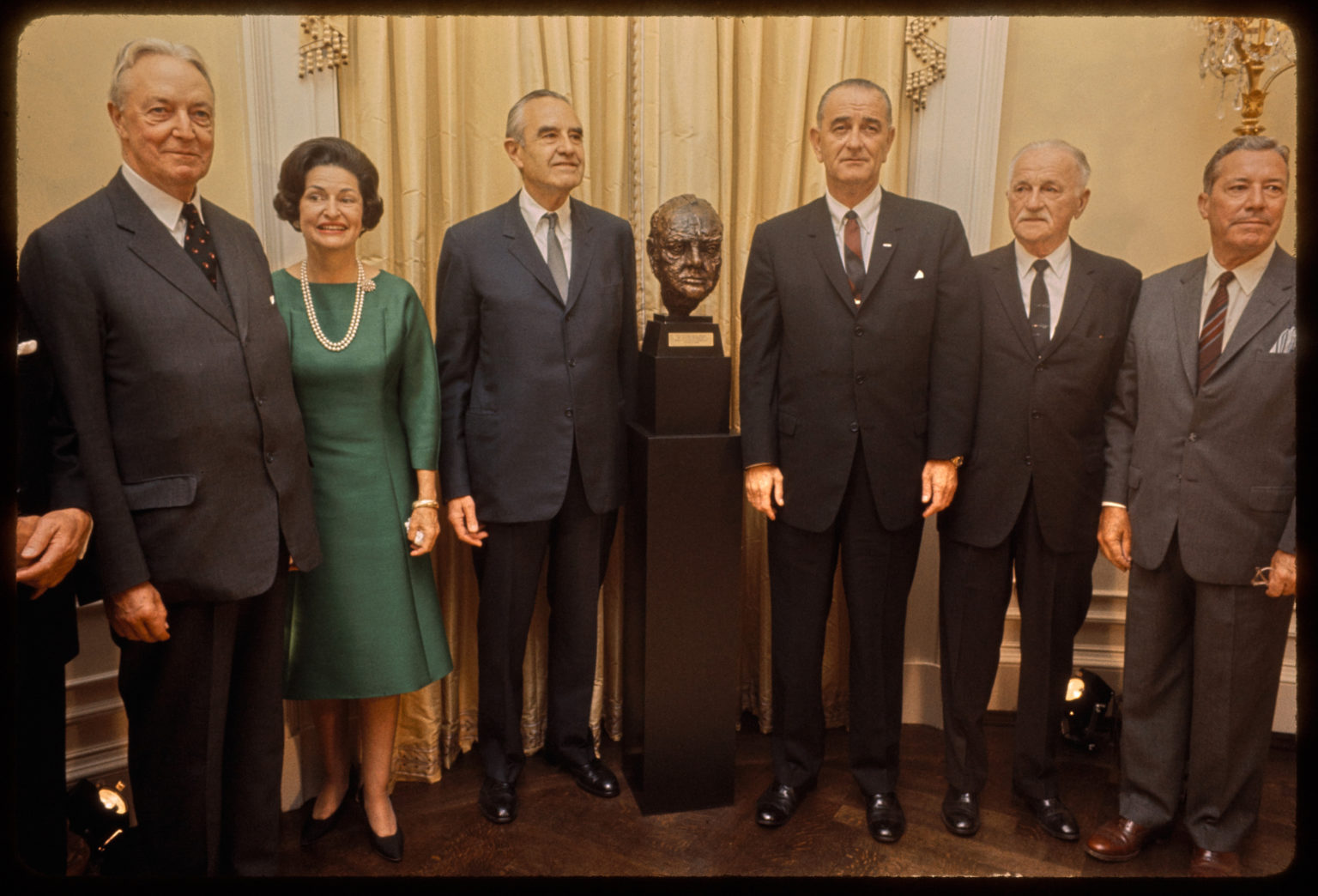 Lyndon B. Johnson Welcomes Winston’s Wartime Friends To Washington