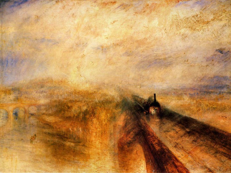 FIG. 10 . Joseph Mallord William Turner, Rain, Steam, and Speed—The Great Western Railway, 1844, oil on canvas, 91 cm × 121.8 cm, National Gallery,  London © Niday Picture Library / Alamy Stock Photo