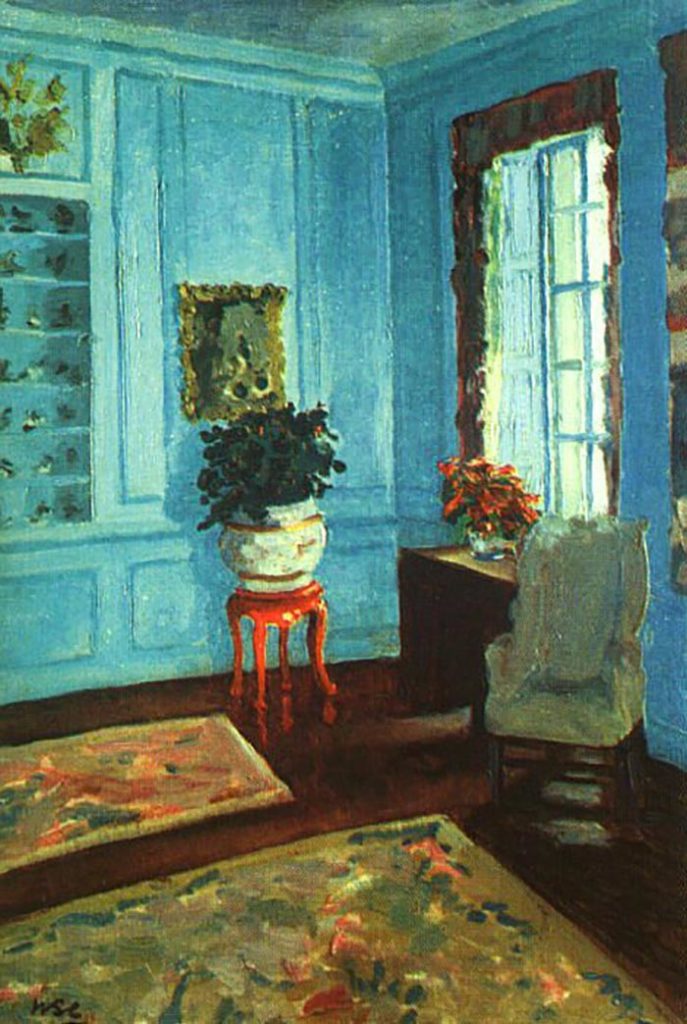 The Blue Sitting Room, 1920 Copyright Churchill Heritage Ltd.