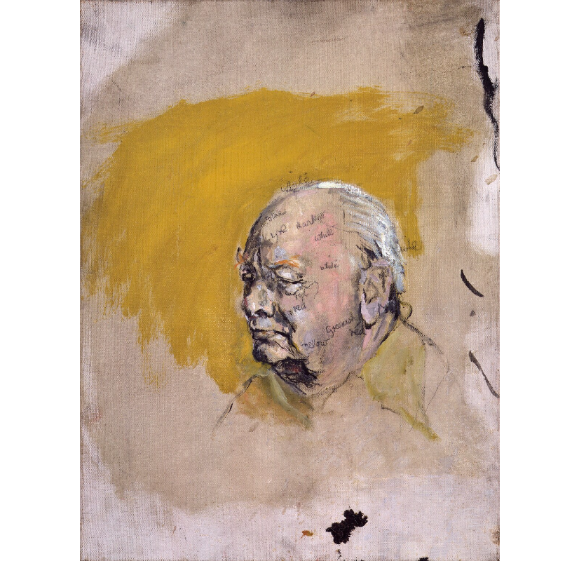 FIG. 7 . Graham Sutherland, Winston Churchill,  1954, oil on canvas, 15 7/8 in. x 12 in. (403  mm x 305 mm) © National Portrait Gallery,  London (Given by the artist’s widow, Mrs Graham  Sutherland, 1980) [Inventory no. NPG 5331]