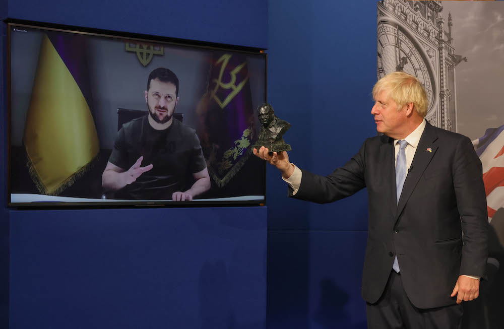 Boris Johnson presents-Sir Winston Churchill Leadership Award
