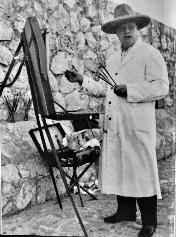 Churchill 2024 International Churchill Society   Churchill At His Easel 600x807 